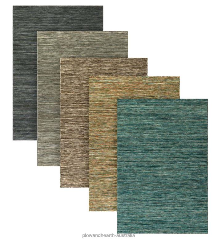 Plow & Hearth Fairfax Wool Rug, 3'6x 5'6- Carbon P22BD2808 Accessories