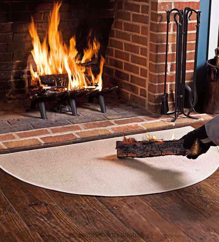 Plow & Hearth Flame-Resistant Fiberglass Half-Round Rug P22BD2801 Accessories
