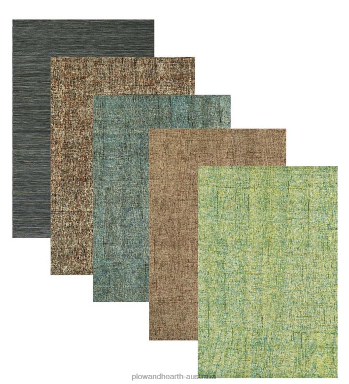 Plow & Hearth Southport Wool Rug, 3'6x 5'6- Basil P22BD2806 Accessories