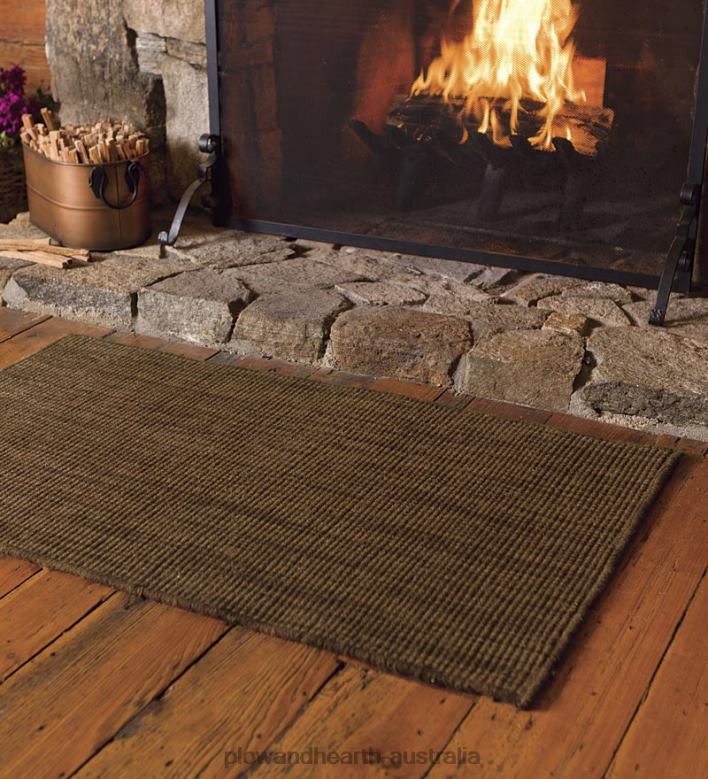 Plow & Hearth Wool Blend Dalton Rug, 3'6 x 5'6- Chocolate P22BD2804 Accessories