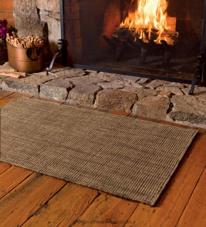 Plow & Hearth Wool Blend Dalton Rug, 3'6 x 5'6- Chocolate P22BD2804 Accessories