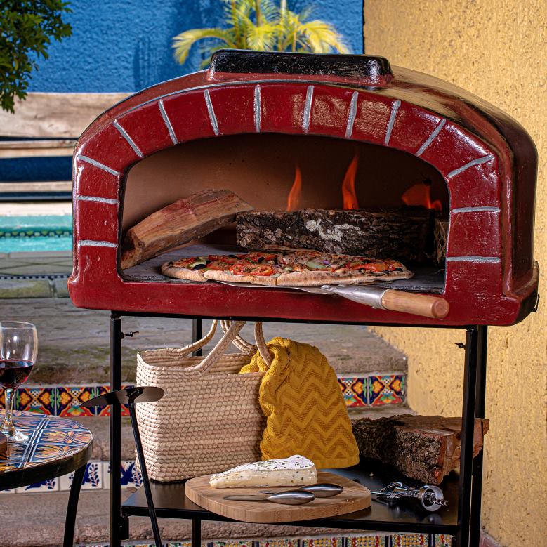 Plow & Hearth Talavera Wine Vesuvius Pizza Oven P22BD2948 Accessories