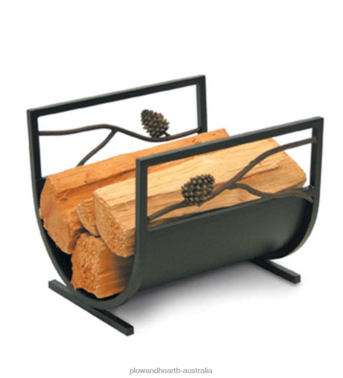 Plow & Hearth Pine Cone Firewood Holder P22BD2971 Accessories