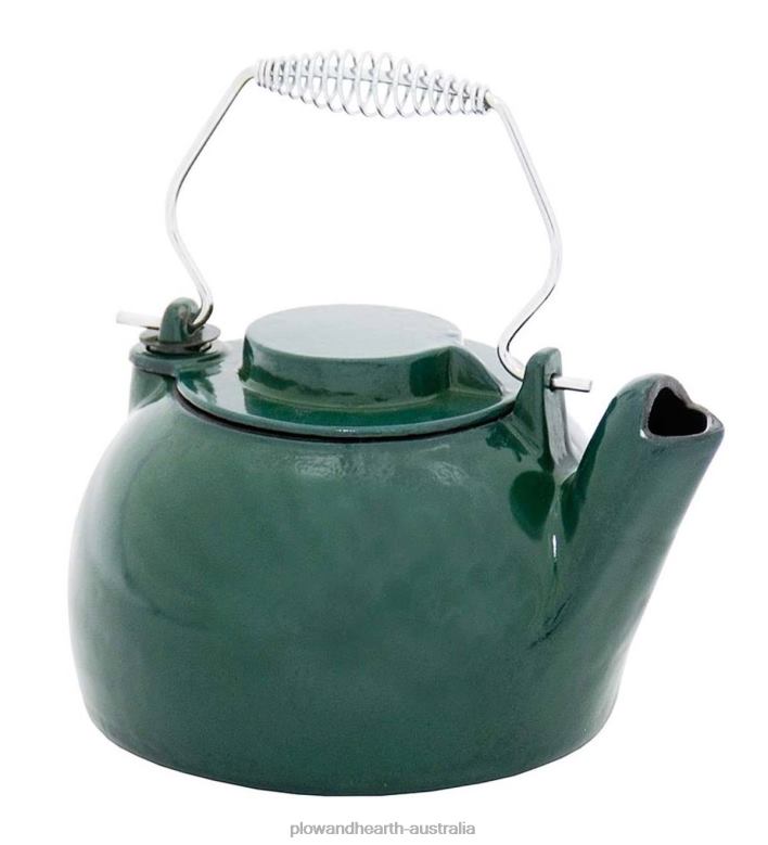 Plow & Hearth Cast Iron Steamer Kettle With Porcelain Enamel Finish - Red P22BD2838 Accessories