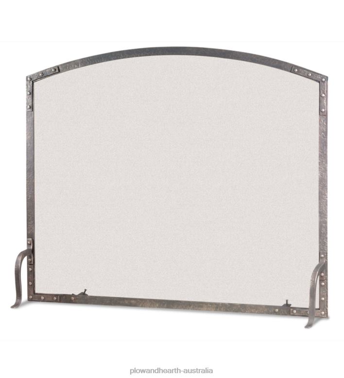 Plow & Hearth Old World Forged Iron Fireplace Screens, Wood Holder And Tool Set P22BD2778 Fireplace