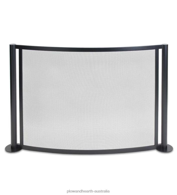 Plow & Hearth Panorama Bowed Fireplace Screen - Black P22BD2901 Fireplace