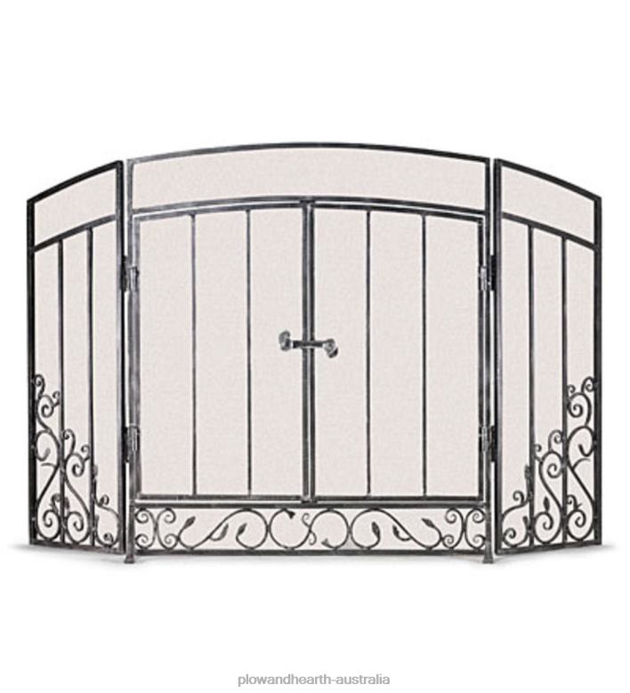 Plow & Hearth Pewter Renaissance Screen - Pewter P22BD2904 Fireplace