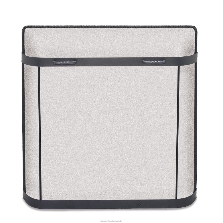 Plow & Hearth Small Custom Iron Series Spark Guard - 1,000 to 1,500 sq. inches - Black P22BD2920 Fireplace