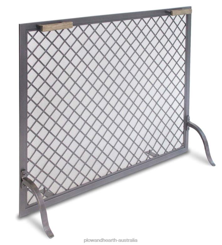 Plow & Hearth Stanton Single Panel Fireplace Screen - Iron P22BD2894 Fireplace