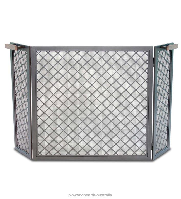 Plow & Hearth Stanton Tri-Panel Fireplace Screen - Iron P22BD2919 Fireplace