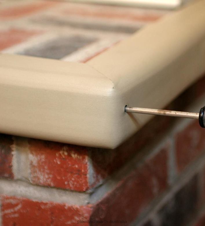 Plow & Hearth Flame-Resistant Metal Backed Guard - Black P22BD2834 Fireplace