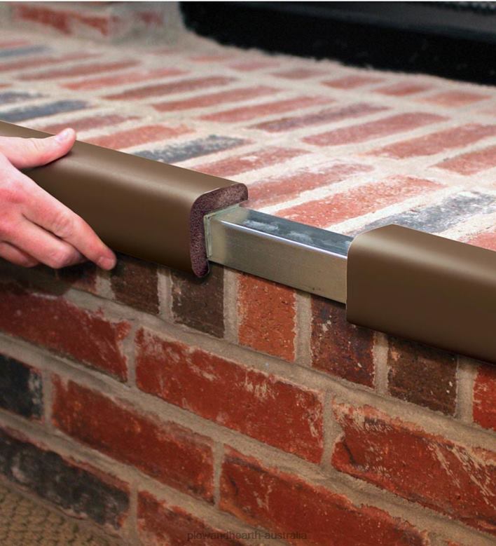 Plow & Hearth Flame-Resistant Metal Backed Guard - Black P22BD2834 Fireplace