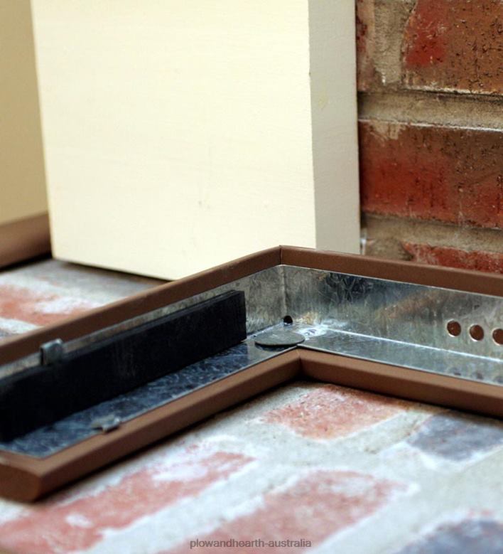 Plow & Hearth Flame-Resistant Metal Backed Guard - Black P22BD2834 Fireplace