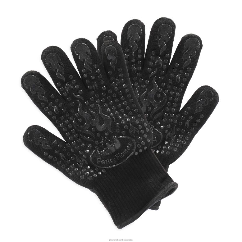 Plow & Hearth Pair of Heat-Resistant BBQ Gloves P22BD2827 Fireplace