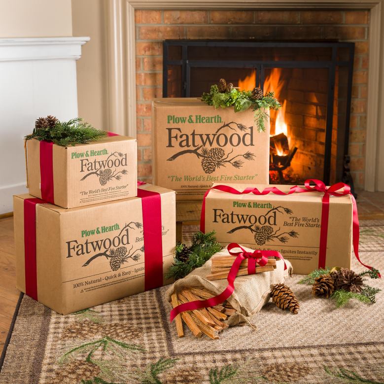 Plow & Hearth Fatwood Fire-Starter Pre-Split Kindling P22BD2705 Fireplace