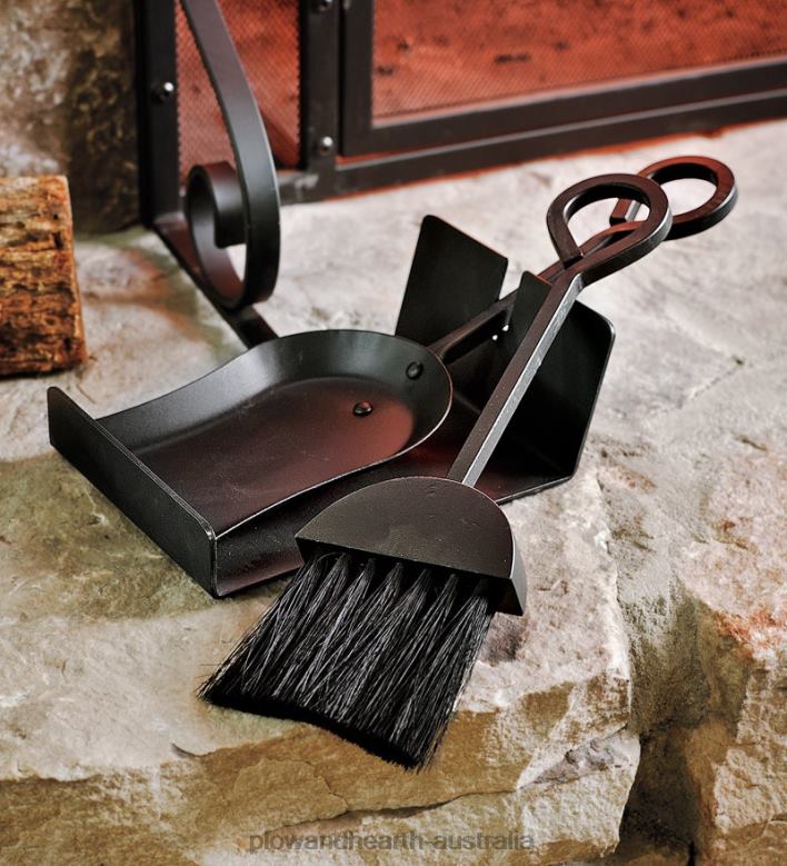 Plow & Hearth Mini Ash Tool Set - Black P22BD2724 Fireplace
