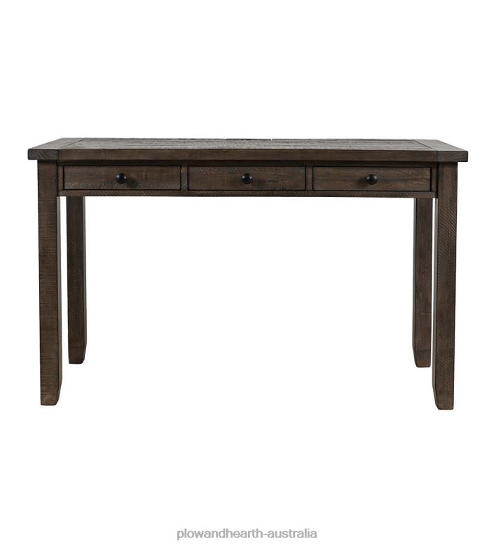 Plow & Hearth Cape Charles Reclaimed Barnwood Power Station Desk - Barnwood P22BD2126 Furniture