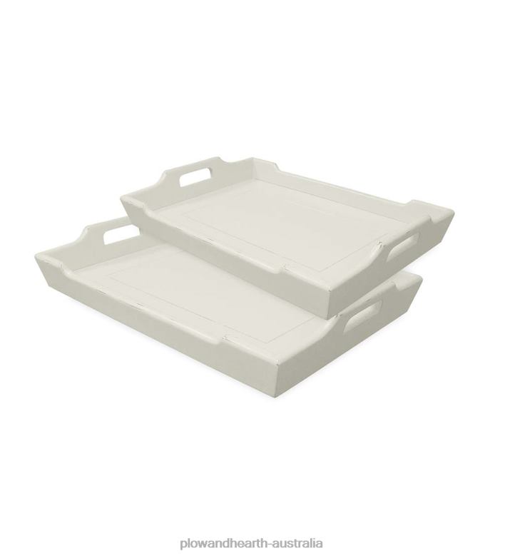 Plow & Hearth Laurel Ridge Farmhouse Collection Holden Trays P22BD2135 Furniture