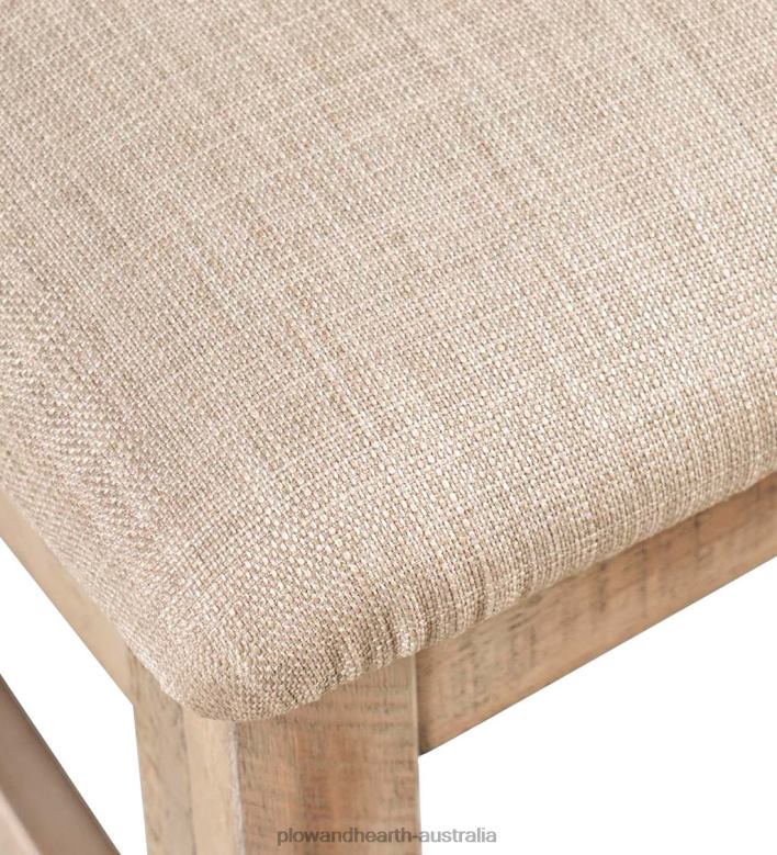 Plow & Hearth Chelsea Slatted Back Chair - Scrimshaw Whitewash P22BD2104 Furniture