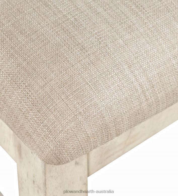 Plow & Hearth Chelsea Slatted Back Chair - Scrimshaw Whitewash P22BD2104 Furniture