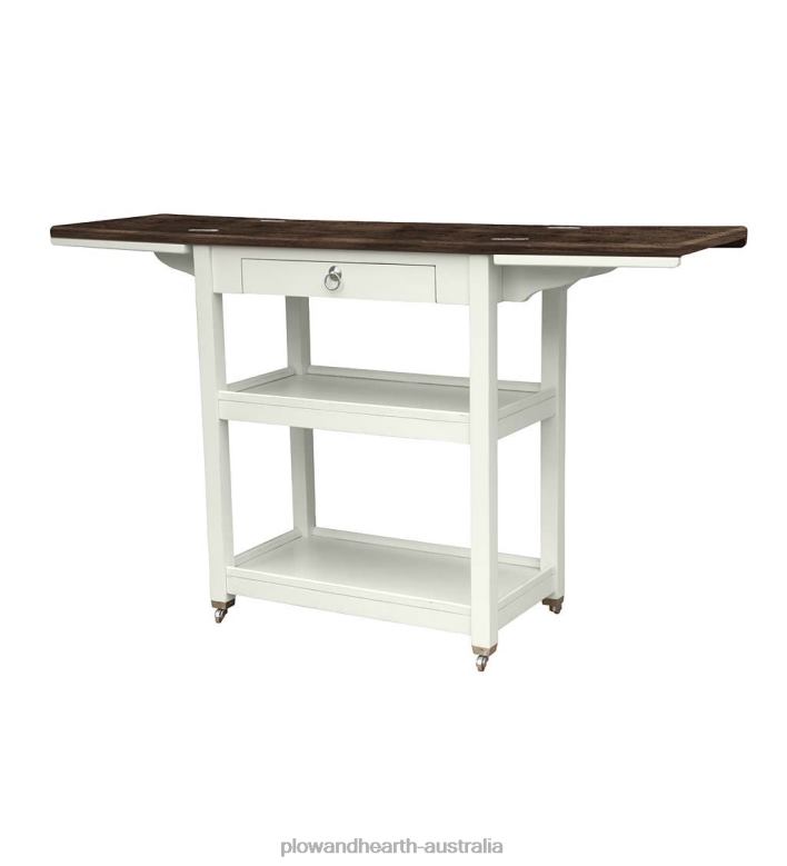 Plow & Hearth Laurel Ridge Farmhouse Collection Shelby Bar Keep - Cocoa P22BD2101 Furniture