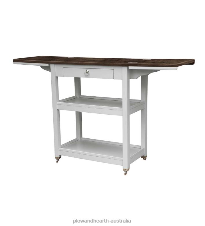 Plow & Hearth Laurel Ridge Farmhouse Collection Shelby Bar Keep - Cocoa P22BD2101 Furniture