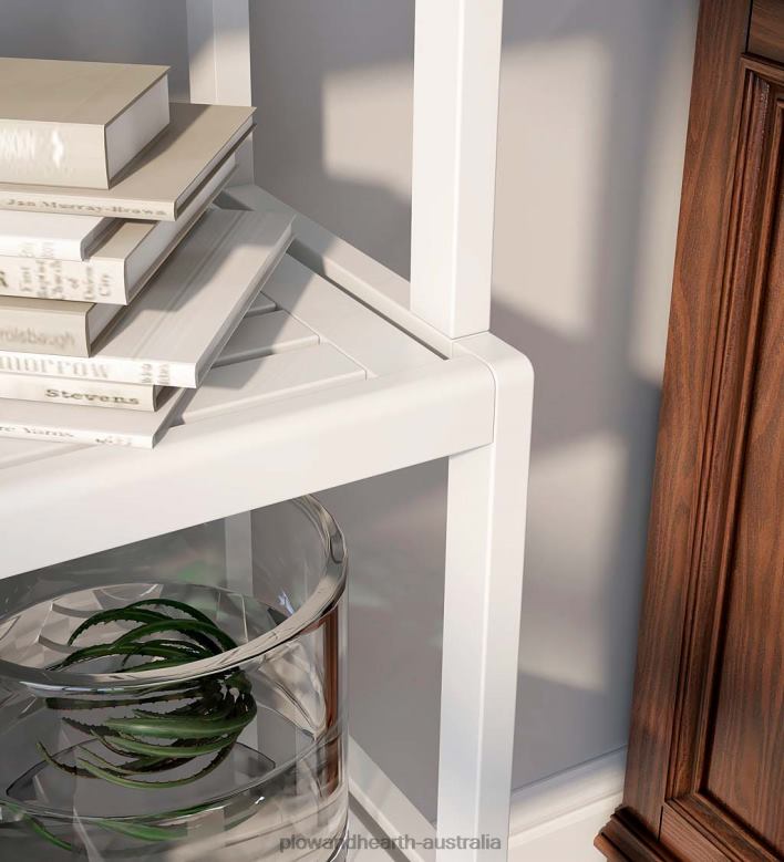 Plow & Hearth Farmhouse Four-Tier Shelf Bookcase - Espresso P22BD2117 Furniture