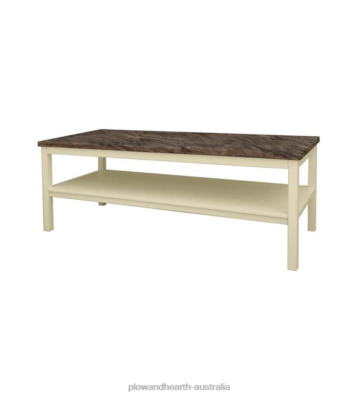 Plow & Hearth Laurel Ridge Farmhouse Collection Holden Coffee Table - Cocoa P22BD2115 Furniture