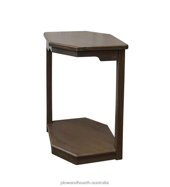 Plow & Hearth Laurel Ridge Farmhouse Collection Holden Hex Table - Grey/Cocoa P22BD2116 Furniture
