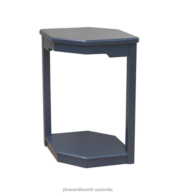 Plow & Hearth Laurel Ridge Farmhouse Collection Holden Hex Table - Grey/Cocoa P22BD2116 Furniture