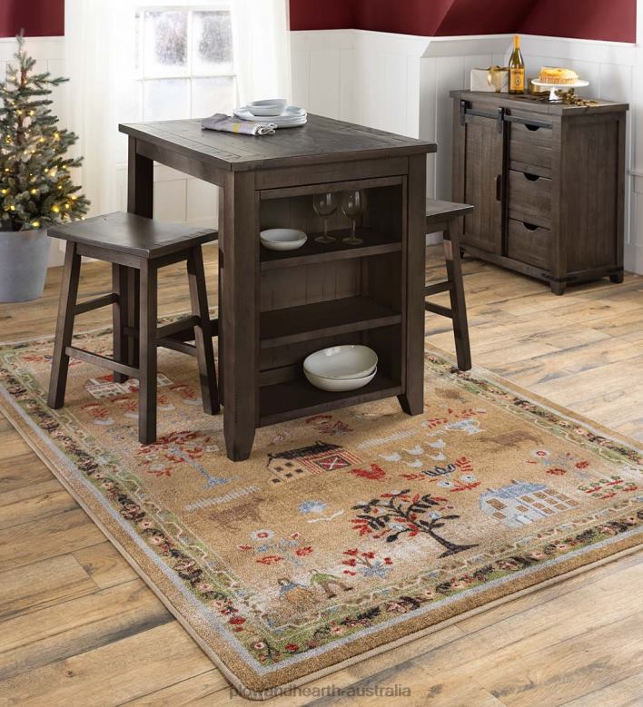 Plow & Hearth Cape Charles Barn Door Wood Storage Cabinet With Barnwood finish - Barnwood P22BD1993 Furniture