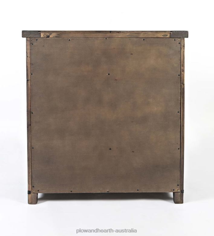 Plow & Hearth Cape Charles Barn Door Wood Storage Cabinet With Barnwood finish - Barnwood P22BD1993 Furniture