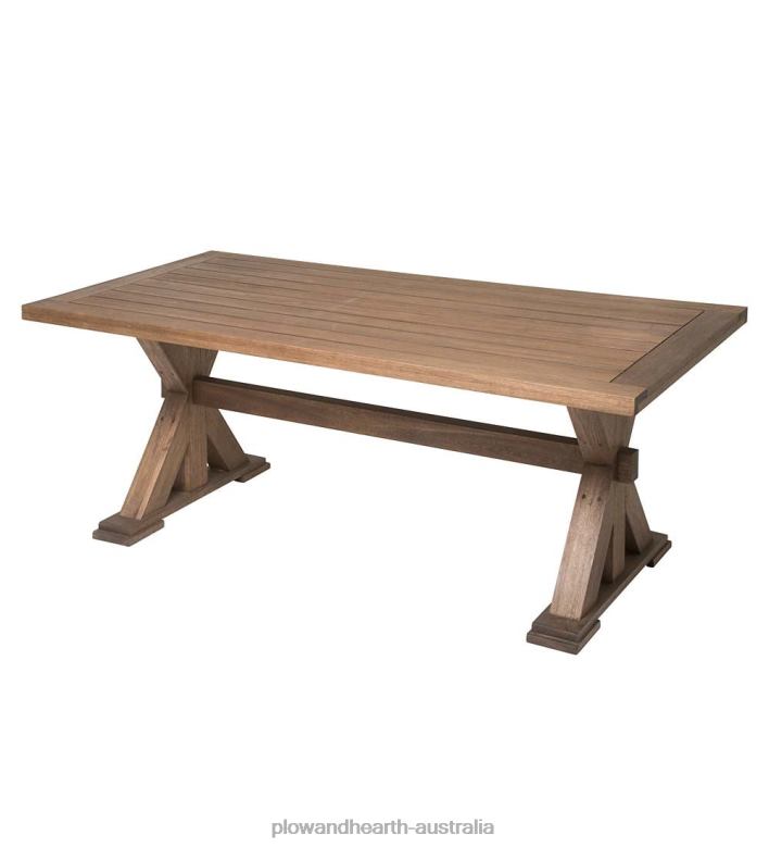 Plow & Hearth Claremont Eucalyptus Dining Table - Natural P22BD3197 Furniture