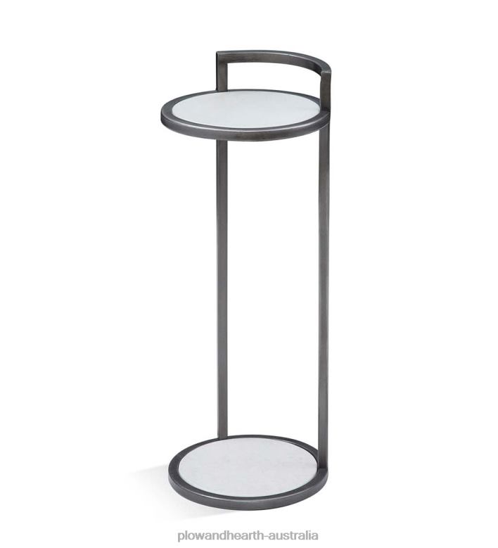 Plow & Hearth Marble Martini Table - Gold P22BD1999 Furniture