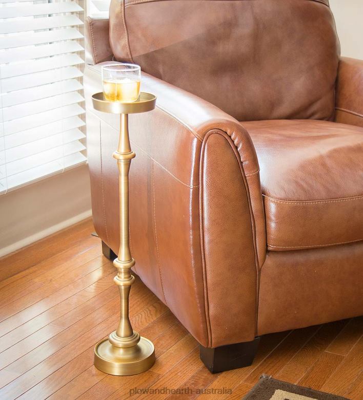 Plow & Hearth Martini Tables, Set of 2 - Antique Silver P22BD2022 Furniture