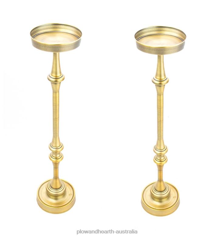 Plow & Hearth Martini Tables, Set of 2 - Antique Silver P22BD2022 Furniture