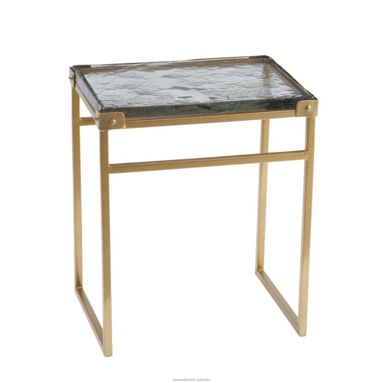 Plow & Hearth Rachel Cast Glass Accent Table P22BD2012 Furniture