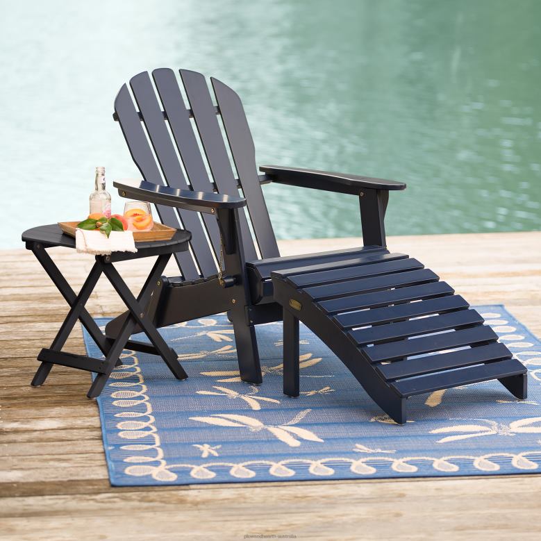 Plow & Hearth Eucalyptus Wood Adirondack Chair - Natural Stain P22BD3237 Furniture