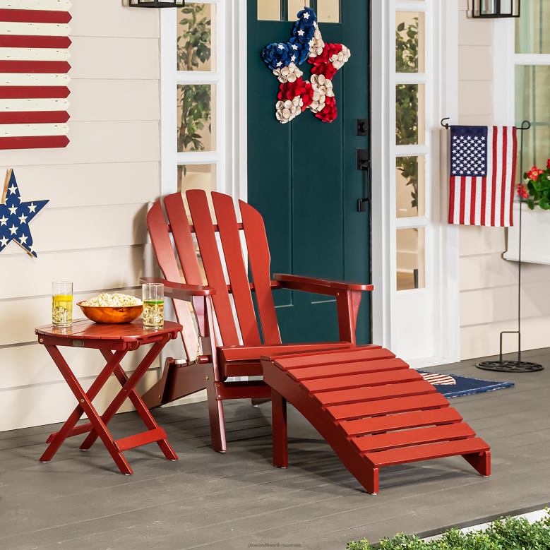 Plow & Hearth Eucalyptus Wood Adirondack Chair - Natural Stain P22BD3237 Furniture