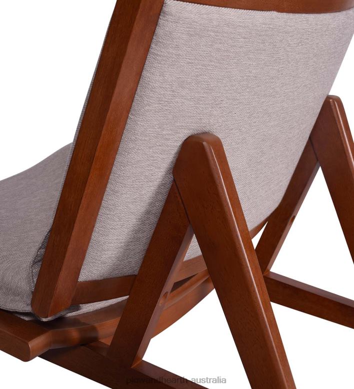 Plow & Hearth Kate Wood and Upholstered Accent Chair - Navy P22BD2026 Furniture