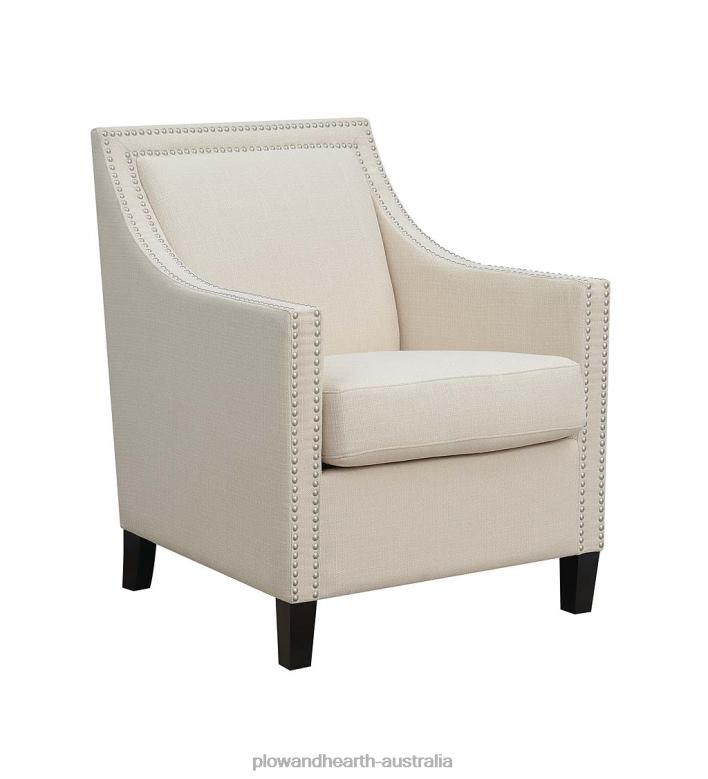 Plow & Hearth Lillie Upholstered Accent Chair - Beige P22BD2025 Furniture
