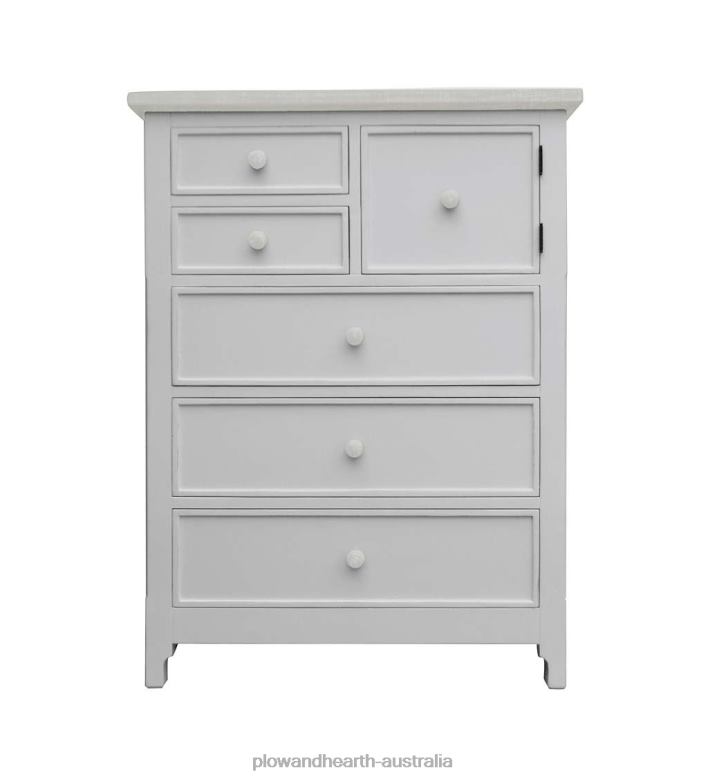 Plow & Hearth Laurel Ridge Farmhouse Collection Fletcher High Chest - Cocoa P22BD2083 Furniture