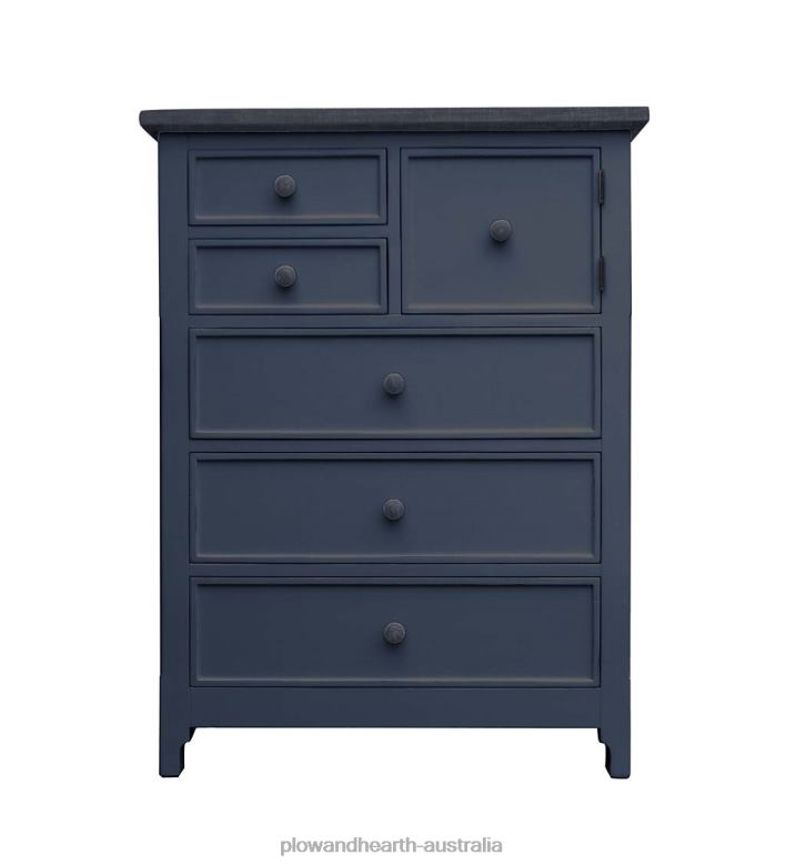 Plow & Hearth Laurel Ridge Farmhouse Collection Fletcher High Chest - Cocoa P22BD2083 Furniture