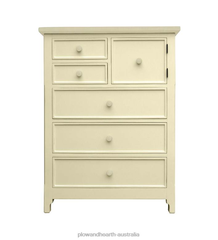 Plow & Hearth Laurel Ridge Farmhouse Collection Fletcher High Chest - Cocoa P22BD2083 Furniture