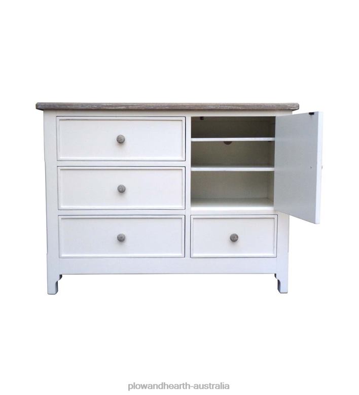 Plow & Hearth Laurel Ridge Farmhouse Collection Fletcher Single Chest - Cocoa P22BD2084 Furniture