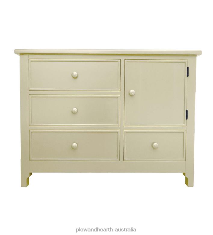 Plow & Hearth Laurel Ridge Farmhouse Collection Fletcher Single Chest - Cocoa P22BD2084 Furniture