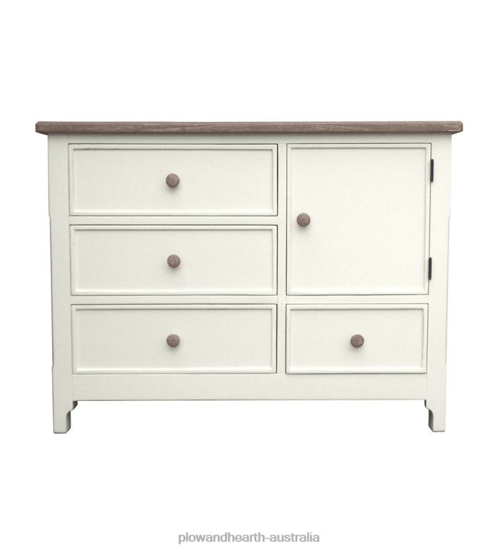 Plow & Hearth Laurel Ridge Farmhouse Collection Fletcher Single Chest - Cocoa P22BD2084 Furniture