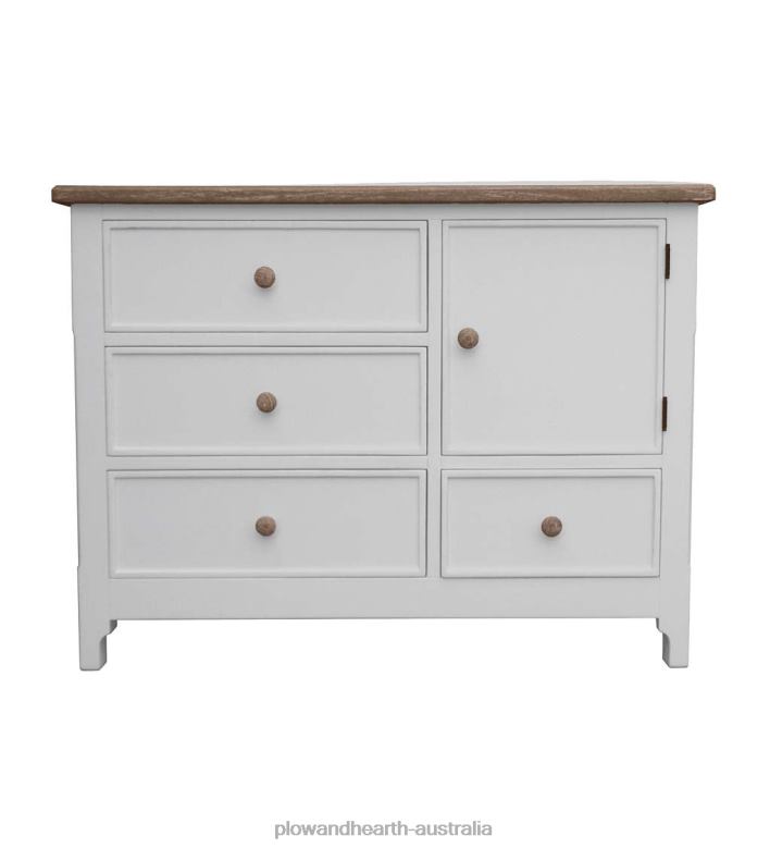 Plow & Hearth Laurel Ridge Farmhouse Collection Fletcher Single Chest - Cocoa P22BD2084 Furniture