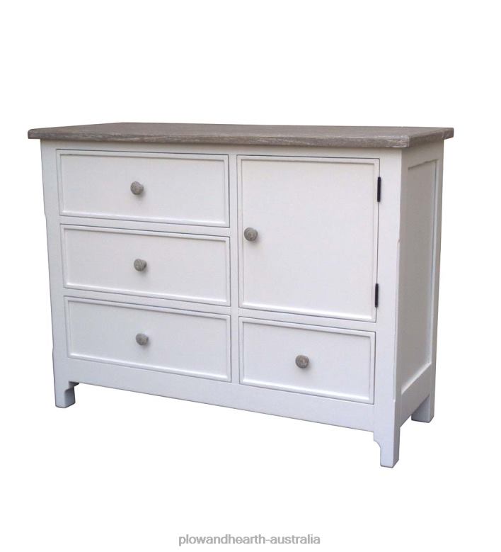Plow & Hearth Laurel Ridge Farmhouse Collection Fletcher Single Chest - Cocoa P22BD2084 Furniture