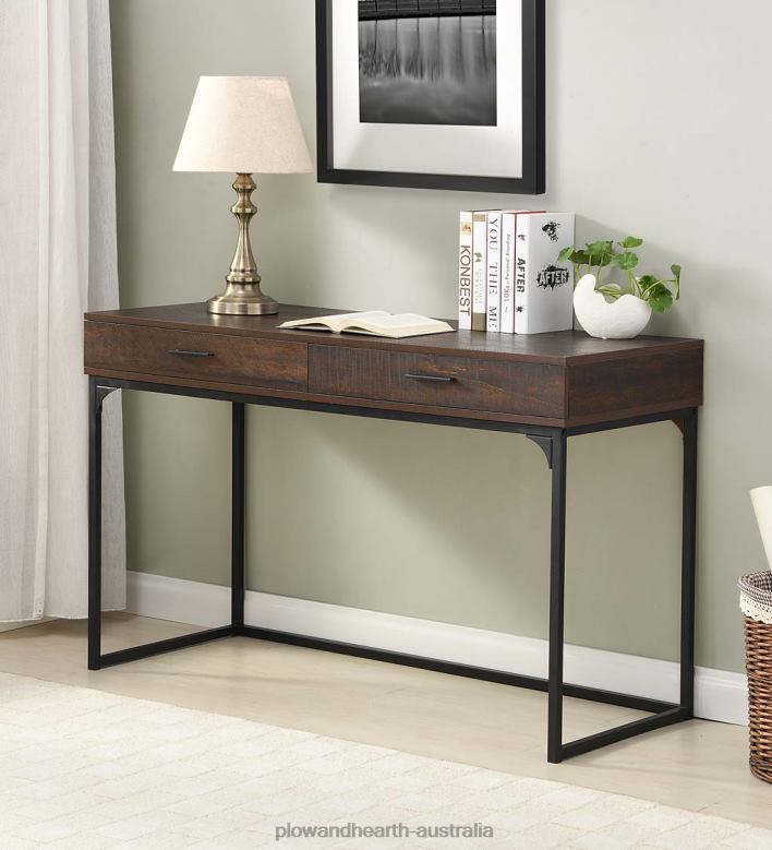 Plow & Hearth Harrison 2-Drawer Desk - Elm P22BD2088 Furniture